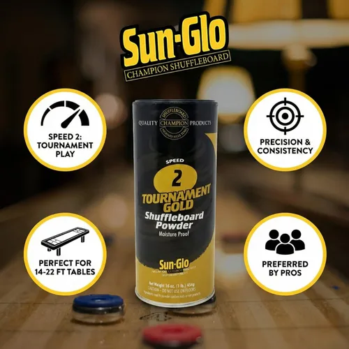 Vista 2 de Sun-Glo Paquete doble #2 Speed Shuffleboard Powder Wax