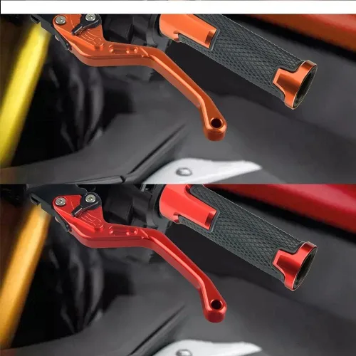 Vista 4 de TOKAC Freno de mano para Yamaha XTZ125 XTZ 125 2014 2015 Accesorios de carreras de motocicleta CNC Palancas de embrague de freno manillar mango