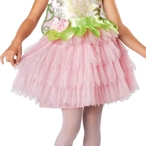 Vista 3 de Disfraz de hada verde para niñas, vestido de princesa de cuento de hadas para Halloween, cosplay con alas
