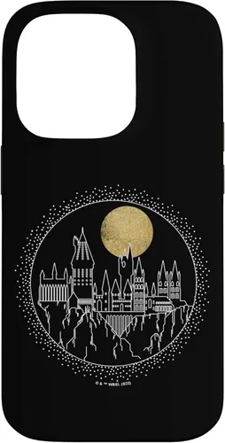 Vista 16 de Funda para iPhone 15 Pro Harry Potter Hogwarts Line Art