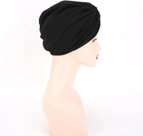 Vista 5 de Turbantes para mujer, con forro de satén, previamente atado, con nudo, para dormir, gorro de quimioterapia