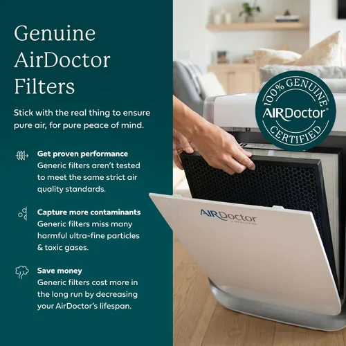 Vista 3 de AIRDOCTOR AD3000 / AD3500 SE ADAPTA A AMBOS MODELOS Filtros Originales de Repuesto de Trampa de Gas de Carbono VOC con Pre-Filtro 3500 Fabricado