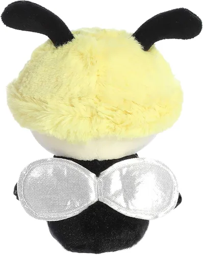 Vista 4 de Aurora® Vibrante Spring Bebe Bugs™ Bumblebee - Animal de peluche – Dije decorativo – Diversión sin fin – Amarillo 7.5 pulgadas