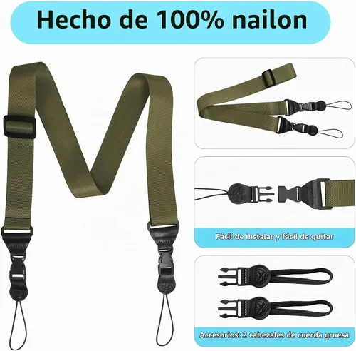 Vista 4 de Correa de hombro ajustable Gowjaw: Correa de nylon cómoda para iPad/Samsung Tablet con lanyard para el cuello, funda para iPad/cámara/binoculares