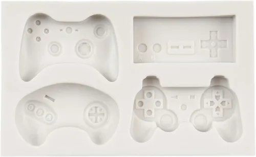 Vista 8 de Controlador de juego Molde de fondant para videojuegos, Gamepad de silicona, chocolate, caramelo, para juego, fiesta, decoración de pasteles