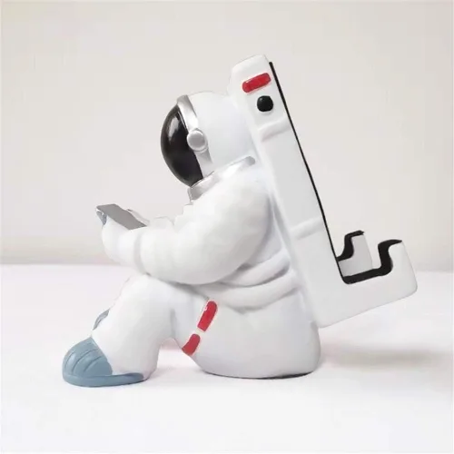 Vista 3 de Soporte de teléfono para escritorio, soporte creativo de astronauta para teléfono celular, tabletas, soporte de teléfono para iPhone, iPad, teléfono