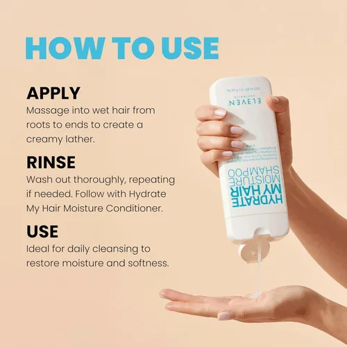 Vista 3 de ELEVEN AUSTRALIA Hydrate My Hair Shampoo El mejor champú hidratante para cualquier clima