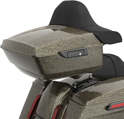 Vista 37 de Moto Onfire King Tour - Maletero con almohadilla de respaldo para Harley Touring 1997+ (Barracuda Silver)