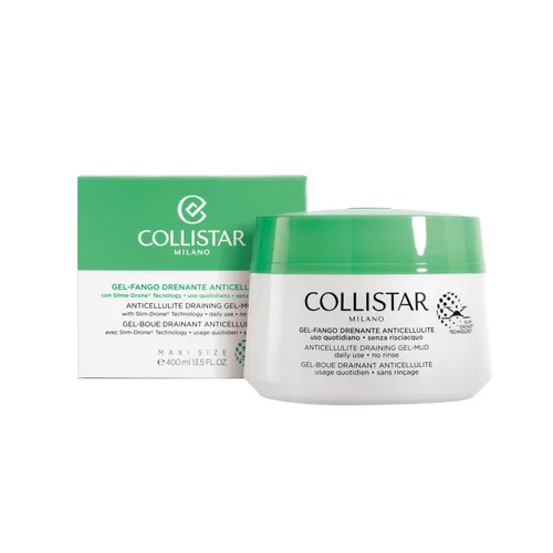 Vista 2 de Collistar Gel-barro Drenante Anticelulitis, textura gel-fango inédita, tiene una anti-celulitis dirigida, adelgazante y drenante, Contiene escina