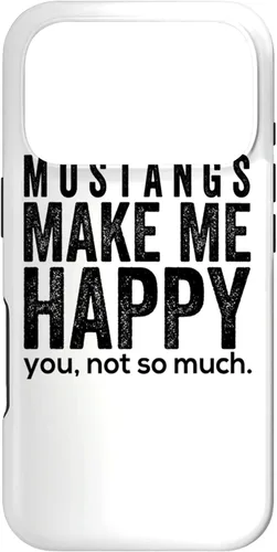 Vista 29 de Funda de regalo para iPhone 13 Pro Mustangs make me happy you not so much funny Horse