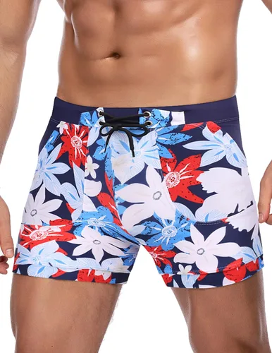 Vista 29 de COOFANDY Trajes de baño para hombre Slip de natación sexy Traje de baño de pierna cuadrada Traje de baño Short de natación Traje de baño con 4