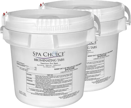 Vista 6 de SpaChoice Pestañas de bromación premium de 3.5 libras desinfectante para spas, tabletas de bromo para bañera de hidromasaje de spa, fabricado