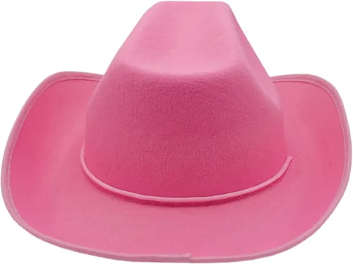 Vista 7 de 4E's Novelty Sombrero de vaquero para mujeres y hombres, sombrero de vaquera de fieltro para adultos, accesorios de vestir para fiesta occidental