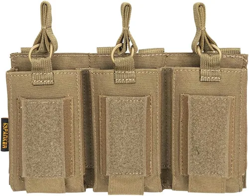 Vista 23 de EXCELENTE ELITE SPANKER - Funda de munición de tipo MOLLE con parte superior abierta, individual/doble/triple, para cargadores elásticos de rifle M4