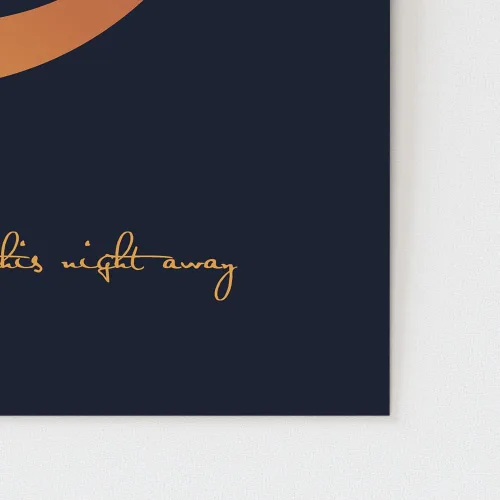 Vista 7 de Song Lyric Wall Art Print, Music Poster Artwork For Living Room Bedroom, Gift For Anniversary Wedding Husband Wife Couple (Black Framed 11x14" Print)