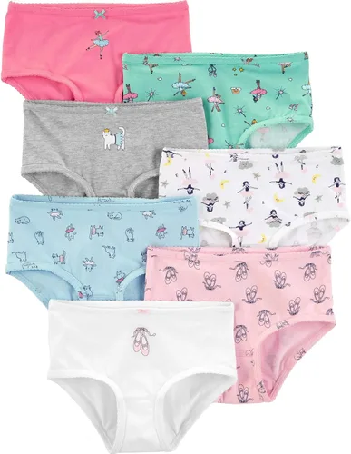 Vista 24 de Carter's Ropa interior para niñas, paquete de 7 piezas Bailarina