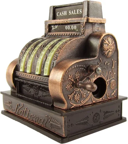 Vista 3 de TREASURE GURUS, LLC 1:6 modelo miniatura caja registradora diorama accesorio metal lápiz sacapuntas