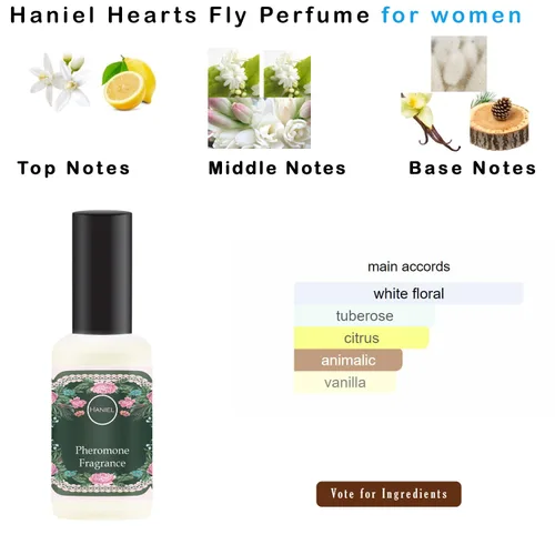 Vista 5 de Haniel Perfumes de feromonas para mujer – Aroma de larga duración para ella con aceite de perfume de feromonas de vainilla para mujer para mejorar
