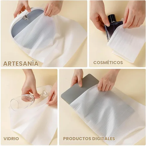 Vista 7 de 100 Pack Dish Packing Supplies for Moving, 12x12 Inch Cushion Foam Pouches
