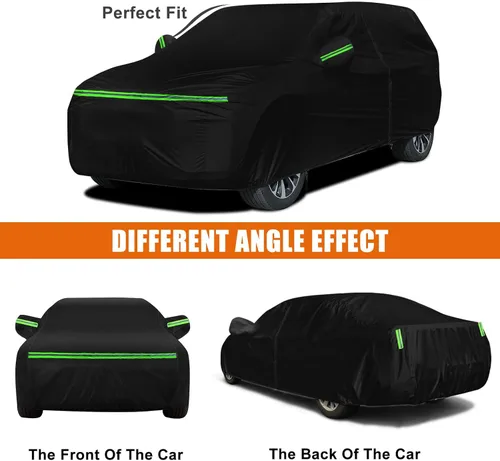 Vista 4 de Fundas impermeables para automóvil de 6 capas para Volvo XC40 2017-2026 All Weather Car Cover with Cotton Liner, Zipper Door, Windproof Bands for