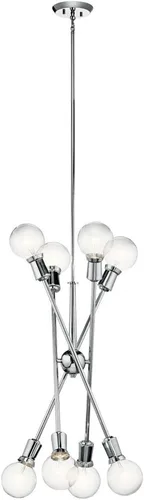 Vista 7 de Kichler Armstrong 26" 8 luces Candelabro Latón Natural