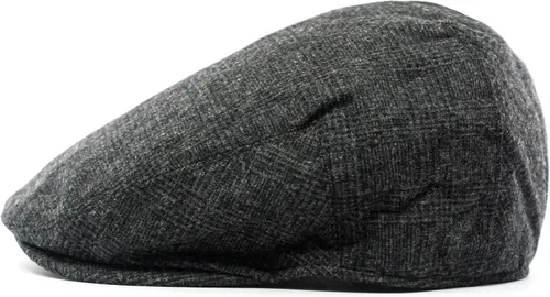 Vista 4 de Gorra plana clásica de retazos de espiga a cuadros Newsboy Ivy Hat