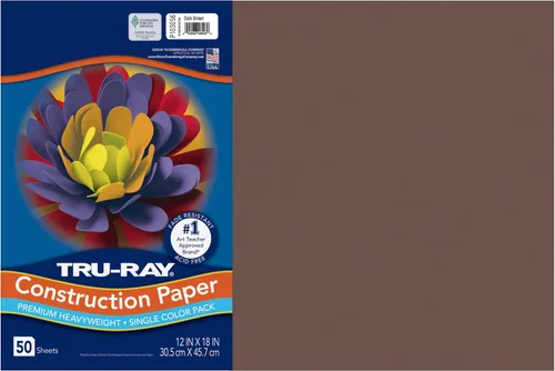 Vista 31 de Tru-Ray® Papel de construcción, 12.0 in x 18.0 in, 50% reciclado, azul atómico, paquete de 50