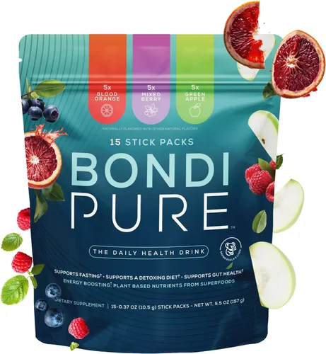 Vista 15 de Bondi Pure - Bebida diaria de salud y desintoxicación - Promueve la salud intestinal y el apoyo energético durante una limpieza o ayuno intermitente