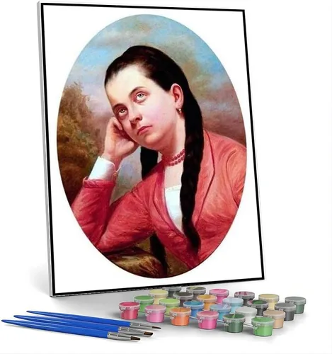 Vista 15 de Pintura por números para adultos Kits O Modelo Pintura por José Ferraz De Almeida Junior Arts Craft para decoración de pared del hogar
