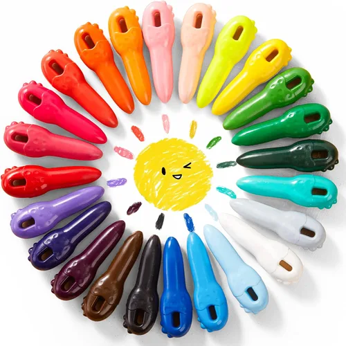 Vista 7 de Crayones de cera de abeja sin desorden para niños pequeños, hechos con cera de abeja 100% pura (12 colores), primeros crayones jumbo no tóxicos