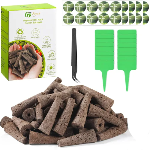 Vista 9 de Paquete de 30 esponjas de crecimiento, esponjas de repuesto para crecimiento de raíces, cápsulas de semillas compatibles con AeroGarden, kit