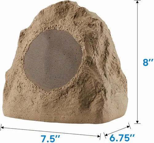 Vista 6 de Theater Solutions 2R4S - Juego de 2 altavoces de piedra arenisca para exteriores, patio, piscina, spa