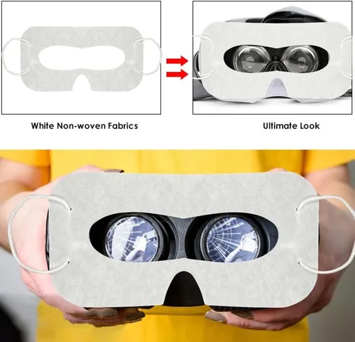 Vista 7 de VR Silicone Accessories for Oculus Quest 2, VR Controller Grip Cover, Silicone Face Cover, Protective Lens Cover, Anti-Throw Protector with
