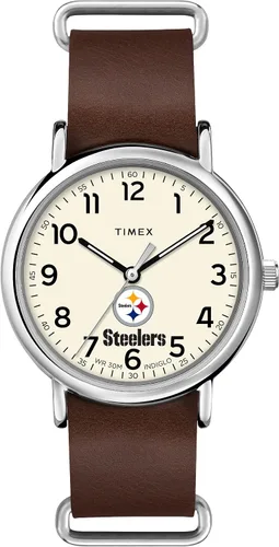 Vista 18 de Timex Tribute Correa de cuero de cuarzo NFL Weekender de 1.575 in para hombre