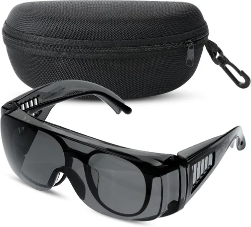 Vista 12 de UNCO - Gafas de seguridad sobre gafas, gafas protectoras, antiniebla, para trabajo, gafas de seguridad sobre gafas