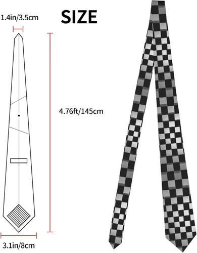 Vista 5 de Divertida corbata de moda ancha novedosa corbatas para el cuello para hombres y adolescentes, accesorio de ropa de regalo