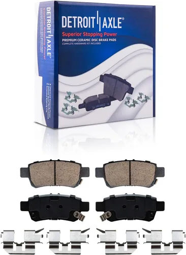 Vista 82 de Detroit Axle - Pastillas de Freno Delantero Izquierdo Reemplazo de Pinza de Disco para Dodge Ram 1500 Dakota Mitsubishi Raider - Juego de 3 piezas