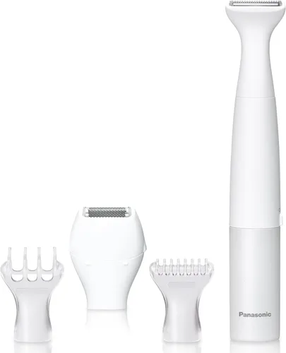 Vista 15 de Panasonic Depiladora para todo el cuerpo para mujeres, diseño portátil y elegante, suave para área del bikini, axilas, piernas, rosa, 1 unidad