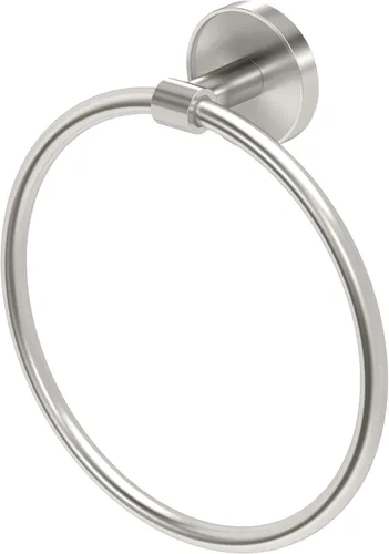 Vista 26 de Gatco 5712 Clarion - Toallero de mano montado en la pared para tocador de baño, accesorio de accesorios de baño acrílico y cromado