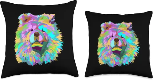 Vista 3 de Chow Chow Dog Gifts - Cojín para perro (16.0 x 16.0 in), multicolor