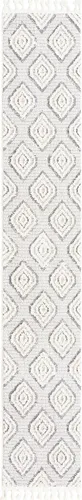 Vista 19 de Unique Loom Cherokee Collection Gatlinburg - Alfombra rectangular de 2 x 3 pies 1 pulgada, color blanco y negro