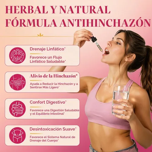 Vista 4 de Gotas de drenaje linfático, sin alcohol, sabor a fruta de dragón y mango, 2 Gotas líquidas de corte para apoyo linfático, con equinácea, saúco
