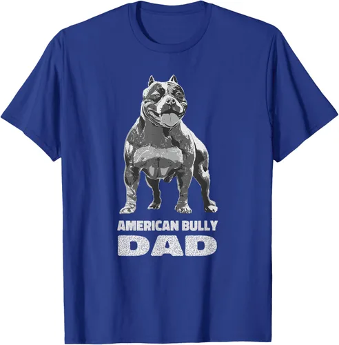 Vista 15 de American Bully Dad Dog Owner American Bully - Camiseta para hombre, Negro, S