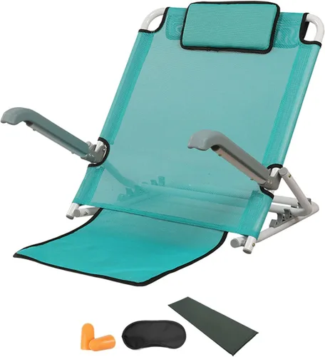 Vista 7 de Respaldo de cama ajustable, almohadas de descanso en cama de lectura, respaldo de cama elevable, portátil, plegable, ajustable, respaldo de espalda