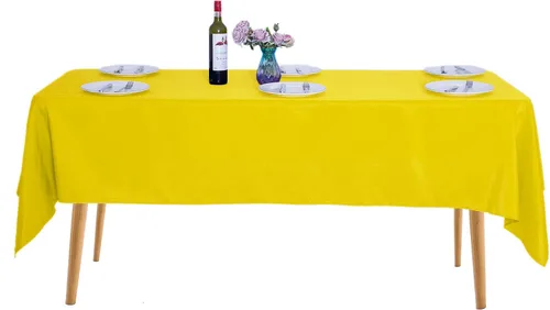 Vista 50 de Ascoza Paquete de 2 manteles cuadrados negros de tela de poliéster de 52 x 52 pulgadas para bodas, banquetes, restaurantes y fiestas