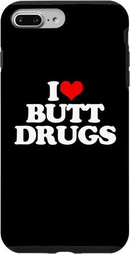 Vista 12 de iPhone 16 I Love Butt Drugs - Funny Saying Sarcastic Cute Cool Novelty Case
