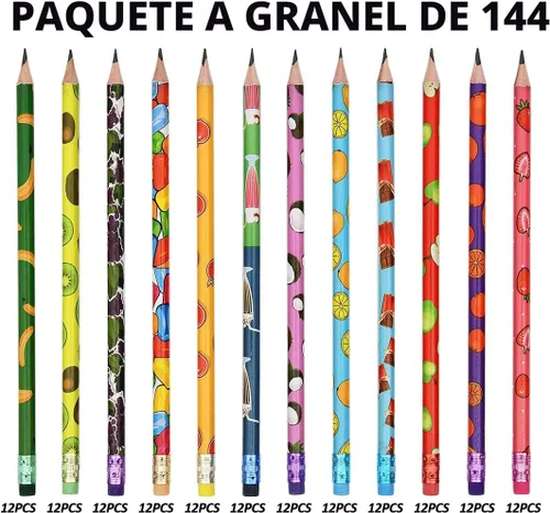 Vista 3 de Rarlan - Lápices divertidos para niños, #2 HB, preafilados, paquete a granel de 144