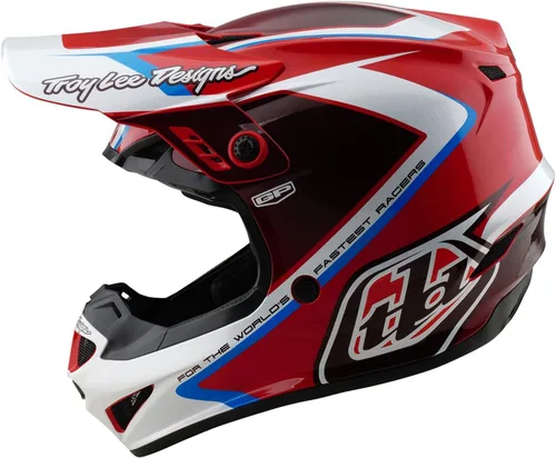 Vista 12 de Troy Lee Designs Casco GP para Motocross MX Todo Terreno Rebanada azul/blanco