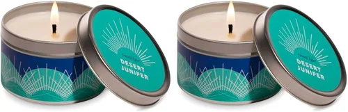 Vista 8 de GoodLight Vela perfumada Estaño sin parafina Aceites esenciales Desert Juniper Todo natural - Quema limpia - Vegano