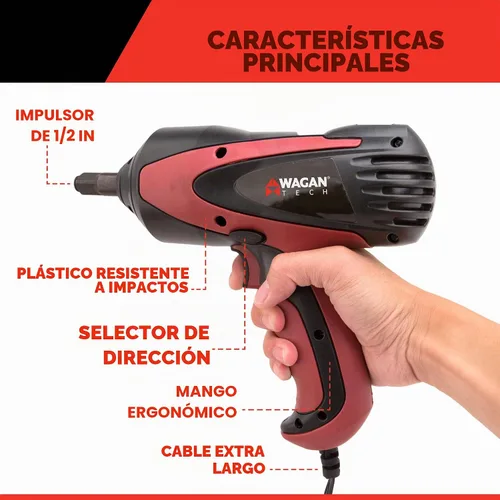 Vista 4 de Wagan 2257, llave de impacto de 12 V